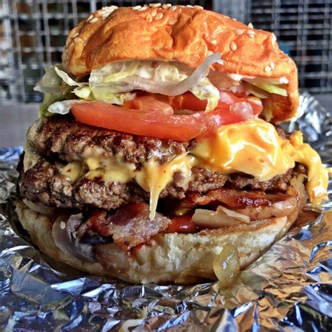 Whether it&39;s using fresh ground beef (there are no freezers in our restaurants), double-cooking our fries in 100 percent peanut oil, hand-preparing fresh ingredients every morning or serving peanuts while you wait, we strive to provide the. . 5 guys burger near me